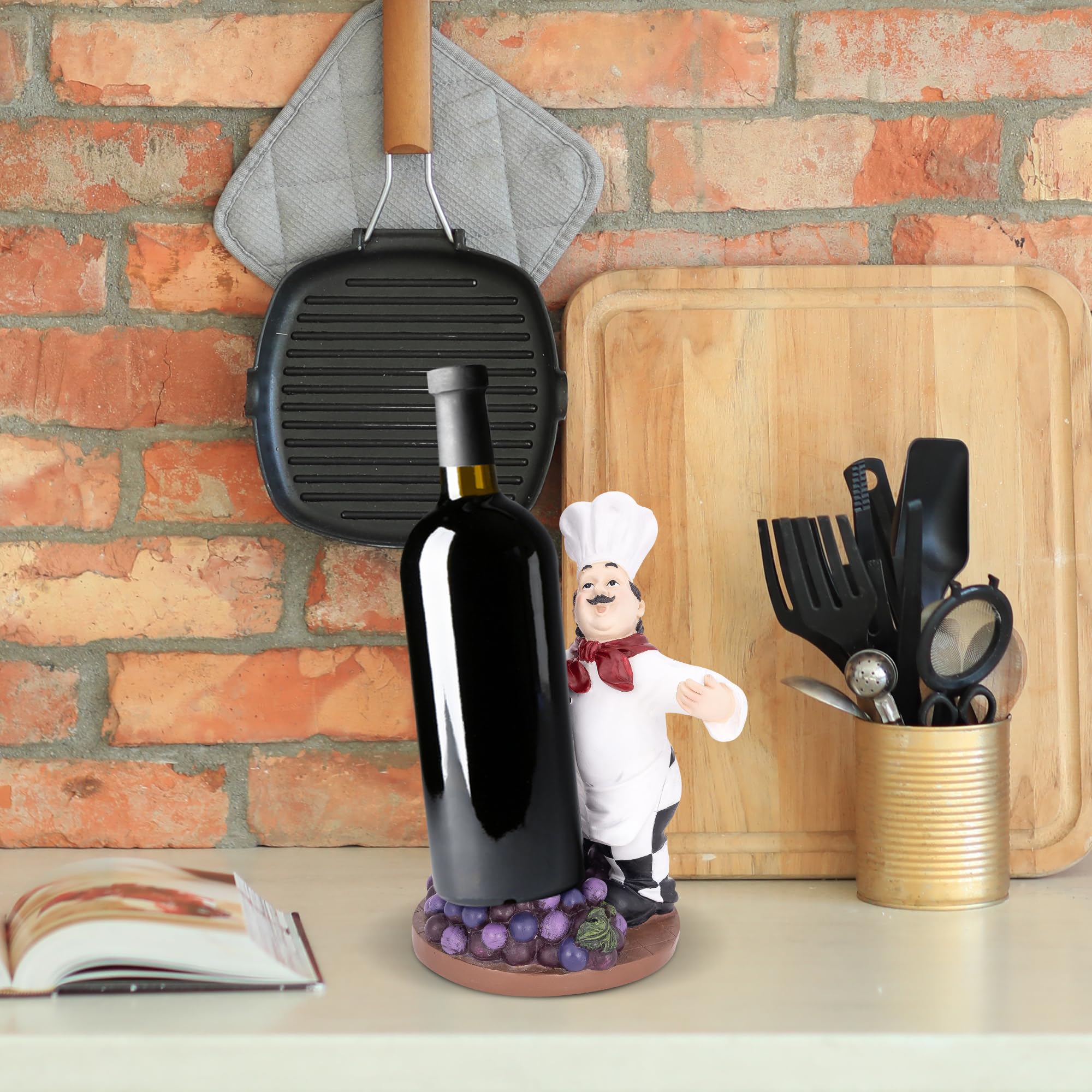 GUCCI ワインボトルホルダー Amazon.com: Corner Merchant Italian Chef Wine Bottle Holder